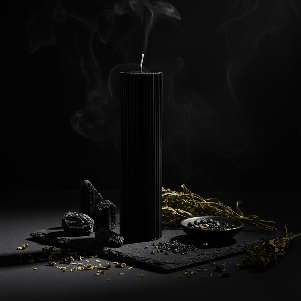 Black Cylinder Candle Redo Shot 1