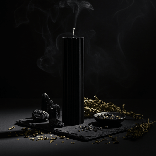 Black Cylinder Candle Redo Shot 1