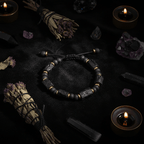 Black Tourmaline Bracelet Flat Lay