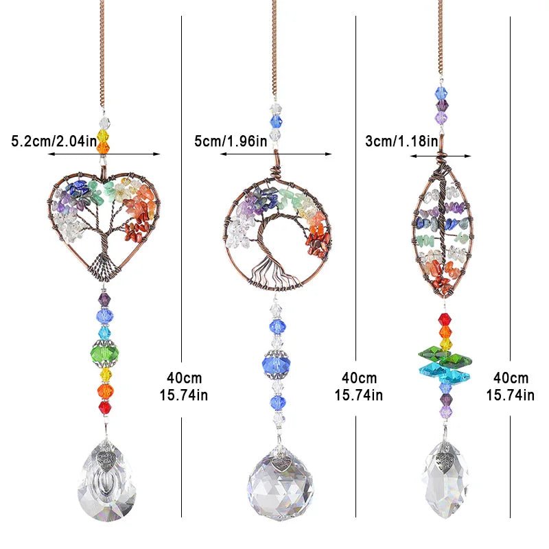 Crystal Tree Of Life Light Catcher Midnightt Light