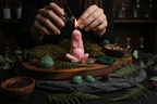 Gaia Candle In Use