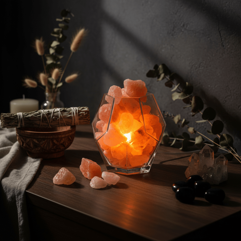 Himalayan Crystal Salt Lamp — Not In Use