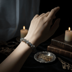 Grey Moonstone Bracelet In Use