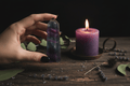 Rainbow Fluorite Tower In Use