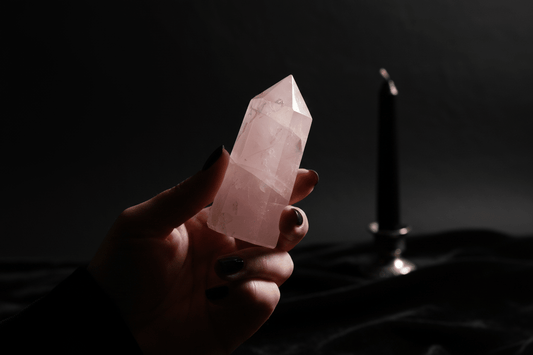 Rose Quartz Crystal Tower — In Use v5