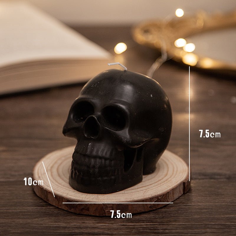 Skull Ritual Soy Candle — Sacred to Hades | Death Magick, Ancestral Work & Shadow Ritual