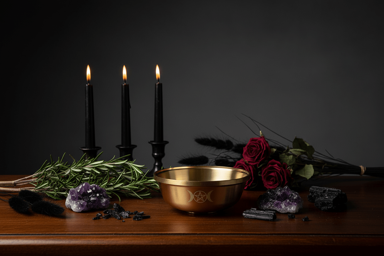 Copper Bowl Not In Use on Altar